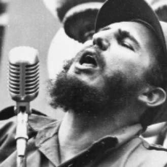 CIA Declassified - Episode 9 "Castro and the Cold Cream" - Picture shows Fidel Castro, Cuba's new revolutionary leader, speaks to a crowd during his triumphant march to Havana, after the fall of the Batista regime, Feb. 6, 1959.